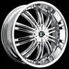 Crave Number 1 Chrome 17 X 7  Inch Wheels