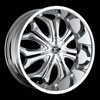 Crave Number 8 Chrome 22 X 9.5 Inch Wheels