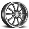 Dcenti DW 906 17X7 Black Machined with Machined Lip
