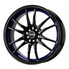 Drag DR 38 Gloss Black with Blue Stripe Wheel Packages
