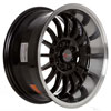 Drag DR 41 Gloss Black with Machined Lip 15 X 7 Inch Wheels