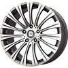 Drag DR 43 Gun Metal with Machined Face 17 X 8 Inch Wheels
