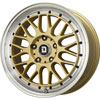 Drag DR 44 Gold with Machined Lip Wheel Packages