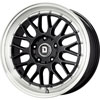 Drag DR 45 Gloss Black with Machined Lip 17 X 7.5 Inch Wheels
