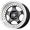 Drag DR 46 Gloss Black with Machined Lip 15 X 7 Inch Wheels