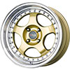 Drag DR 46 Gold with Machined Lip Wheel Packages