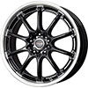 Drag DR 47 Gloss Black with Machined Lip 17 X 7 Inch Wheels