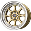 Drag DR 54 Gold with Machined Lip 15 X 8.25 Inch Wheels
