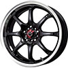 Drag DR 55 Gloss Black Machined Lip Wheel Packages
