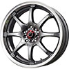 Drag DR 55 Gun Metal with Machined Lip 18 X 8 Inch Wheels