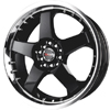 Drag DR 11 Gloss Black Machined Lip Wheel Packages