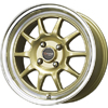 Drag DR 16 Gold Machined Lip 16 X 7 Inch Wheels