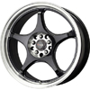 Drag DR 17 Gloss Black Machined Lip Wheel Packages