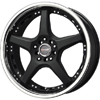 Drag DR 18 Machine Black Chrome Lip Wheel Packages