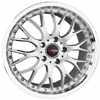 Drag DR 19 Silver Machined Lip 18 X 7.5 Inch Wheels