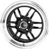 Drag DR 21 Gloss Black Machined Lip 15 X 7 Inch Wheels