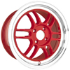 Drag DR 21 Red Machined Lip 15 X 7 Inch Wheels