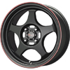Drag DR 23 Flat Black w Red Stripe Wheel Packages