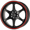 Drag DR 32 Flat Black w Red Stripe 17 X 7.5 Inch Wheels