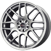 Drag DR 34 Silver Machined Lip 18 X 8 Inch Wheels