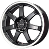 Drag DR 35 Gloss Black Machined Lip 18 X 7.5 Inch Wheels