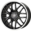 Drag DR 37 Gloss Black Machined Lip 18 X 8 Inch Wheels