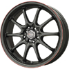 Drag DR 9 Black w Red Stripe Wheel Packages