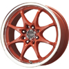 Drag DR 9 Red Machined Lip Wheel Packages