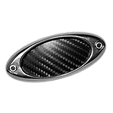 Ellipse Chrome & Carbon Fiber Fender Accents (6 Piece)