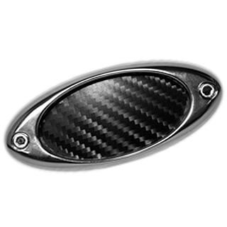 Ellipse Chrome & Carbon Fiber Fender Accents (6 Piece)