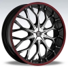 Fiero Number 9 20X8 Black Machined