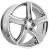 Panther Flute 914 Chrome 17 X 7.5  Inch Wheel