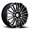 Forza 310 Black with Machined Face 17 X 7 Inch Wheel