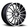 Forza 311 Black with Machined Face 18 X 7.5 IInch Wheel