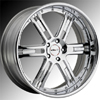 GFG Baghdad 6 Chrome 22 X 9 Inch Wheels