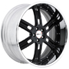GFG Baghdad 6 Matte Black 22 X 9 Inch Wheels