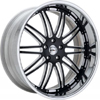 GFG Laguna Black 22 X 8 Inch Wheels