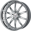 GFG Tel Aviv Brushed Machined 22 X 8 Inch Wheels