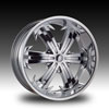 Hoyo H6S Chrome 20 X 8.5 Inch Wheel