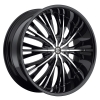 Heavy Hitters H3 24X10 GLOSSY BLACK WITH MACHINED FACE