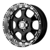 Helo HE842 17X8 Gloss Black Machined