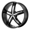 Helo HE844 20X8 Gloss Black With Removable Chrome Accents