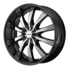 Helo HE875 28X10 Gloss Black With Removable Chrome Accents