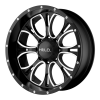 Helo HE879 17X9 Gloss Black Machined And Milled