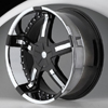 Hipnotic ZEN-Black Center with Single Chrome Inserts Wheel Packages