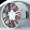 Hipnotic ZEN-Chrome with All Red Inserts Wheel Packages