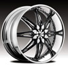 Hipnotic DIVA-Chrome with Black Inserts: 26 Inch