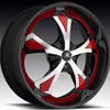 Hipnotic Joker - Black With  Chrome Red Inserts