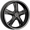 Incubus 952 Raven Flat Black Machined 18 X 8 Inch Wheel