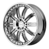 KMC KM127 Dime 26X10 Chrome Plated
